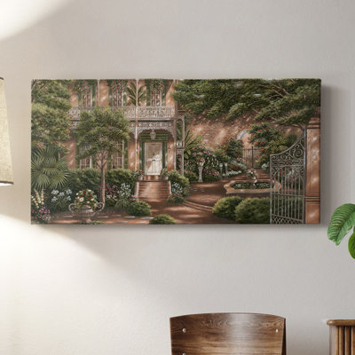 Jane's Courtyard II- Gallery Wrapped Canvas -Ready to Hang