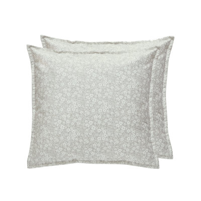 Coussin réversible à motif floral Leaf