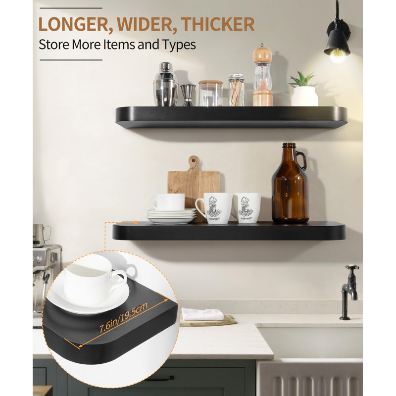 Babrak Wood Floating Shelf