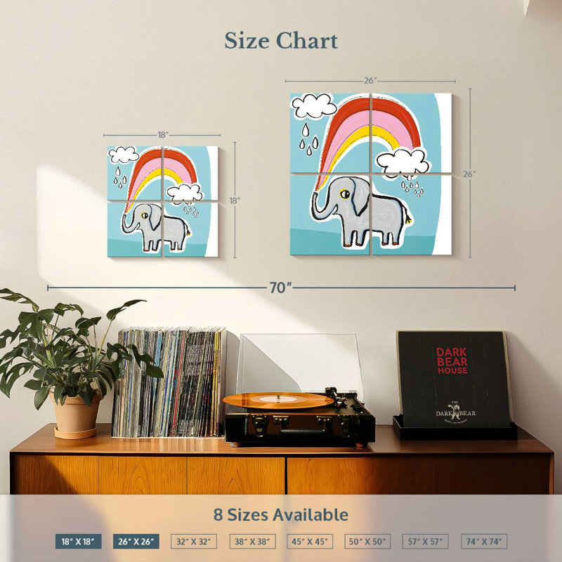 Ashelle Wild About You Elephant, H 26 po x l 26 po
