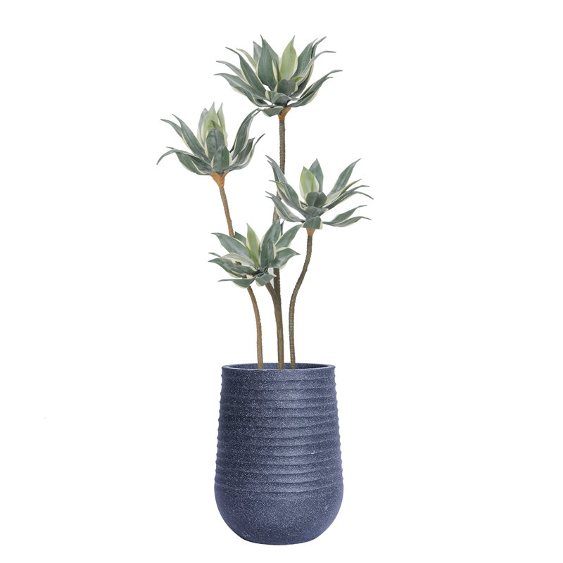 Agave artificiel en pot 62,08 po, Bleu