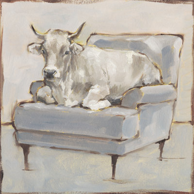 Moo-ving In III by Ethan Harper - Wrapped Canvas Painting