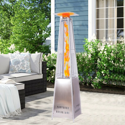 Stainless Steel Propane Standing Patio Heater