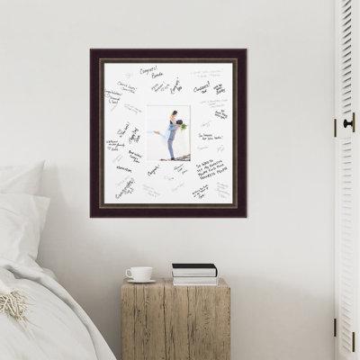 Cadre pour tapis Signature Signore, alternative au livre d'or pour mariage, cadre autographe pour tableau de signature, célébrations de mariage, soutien, encouragement ou retraite