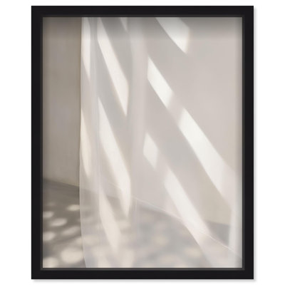 Oliver Gal Curtains of Time I Abstract - Luxury Shadowbox Framed Wall Art