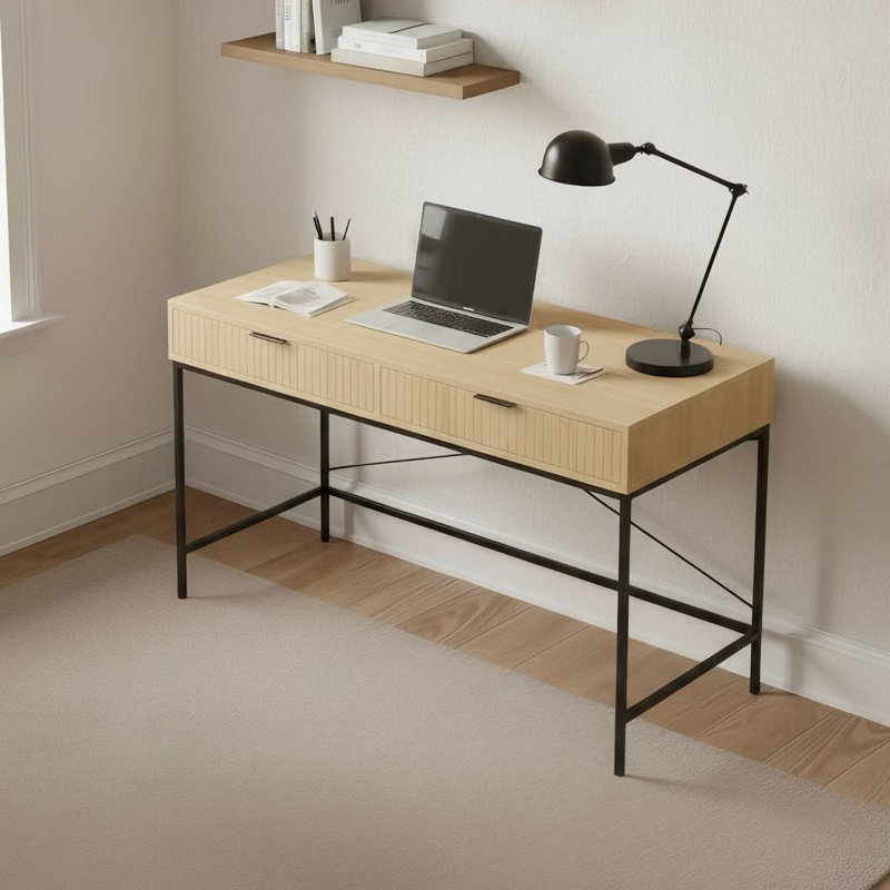 Metal Base Computer Desk