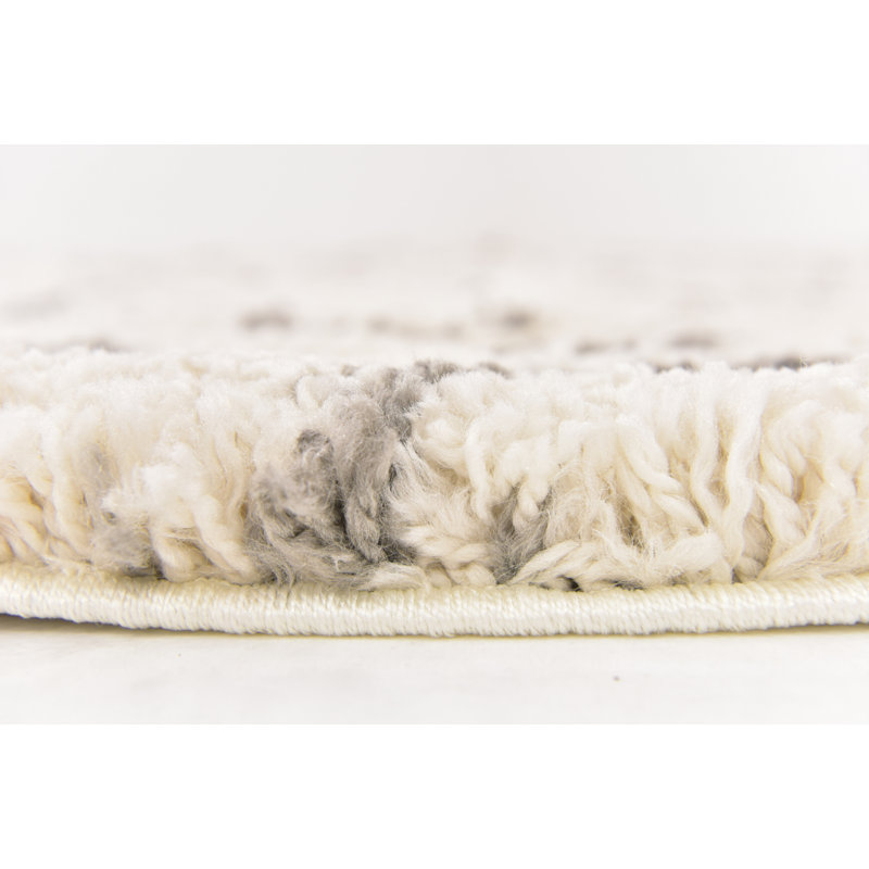 Tapis taupe / ivoire Pickering, Camel/Ivory, Rond 6 pi 1 po