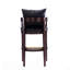 Tabouret de bar en bois noir