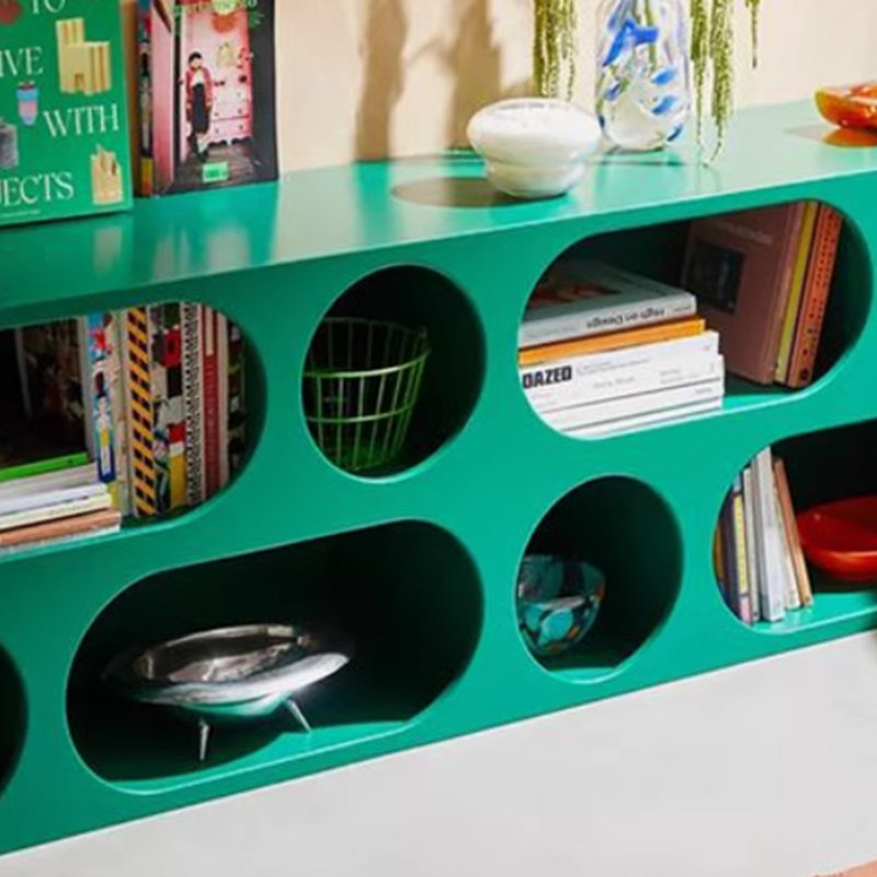 Meuble télé à design créatif personnalisé, Vert