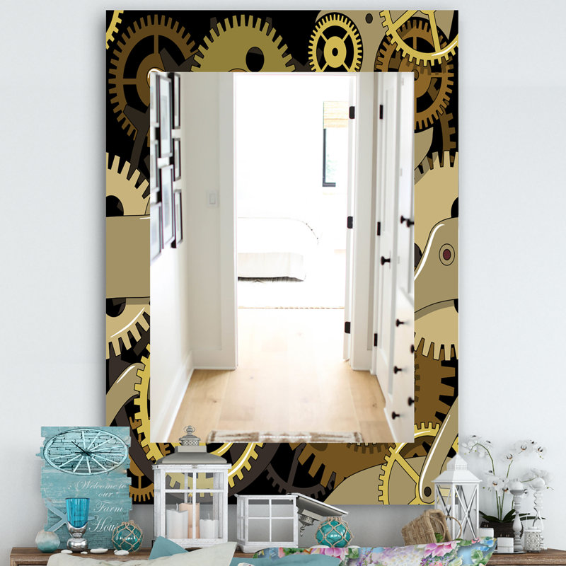 Miroir de salle de bain/meuble-lavabo Gear Mecanics, H 24 po x l 32 po