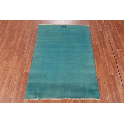 Tapis turquoise Gabbeh