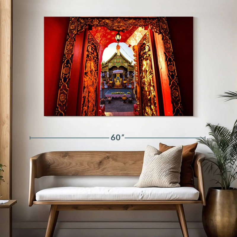 Porte Adella Wat Ming Muang, H 34 po x l 51 po