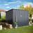 7 ft. W x 3 ft. D Metal Horizontal Storage Shed