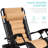 Danny-James Oversized Padded Zero Gravity Chair, Folding Outdoor Patio Recliner w/ Side Tray-12764343