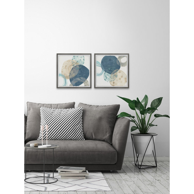 Circlet V par Marmont Hill - Ensemble de 2 reproductions de cadres photo simples, H 12 po x l 12 po x P 1,5 po