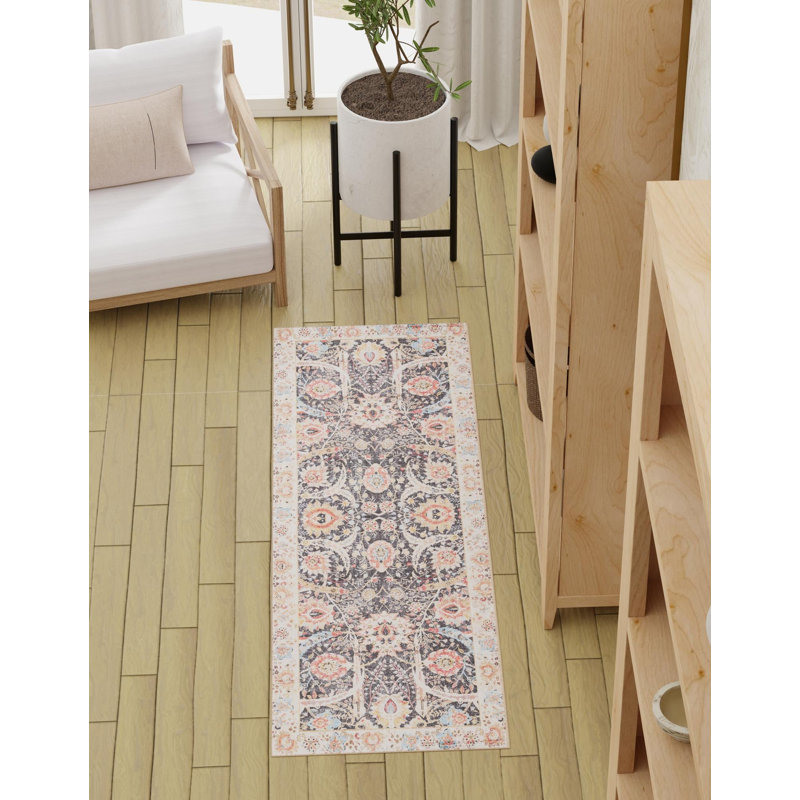 Matilynn Performance Chenille Floral Indoor Rug, Runner 2'7" x 12'