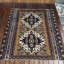Tapis brun en laine noué à la main pour chambre à coucher avec accent tribal anatolien turc et touche rétro