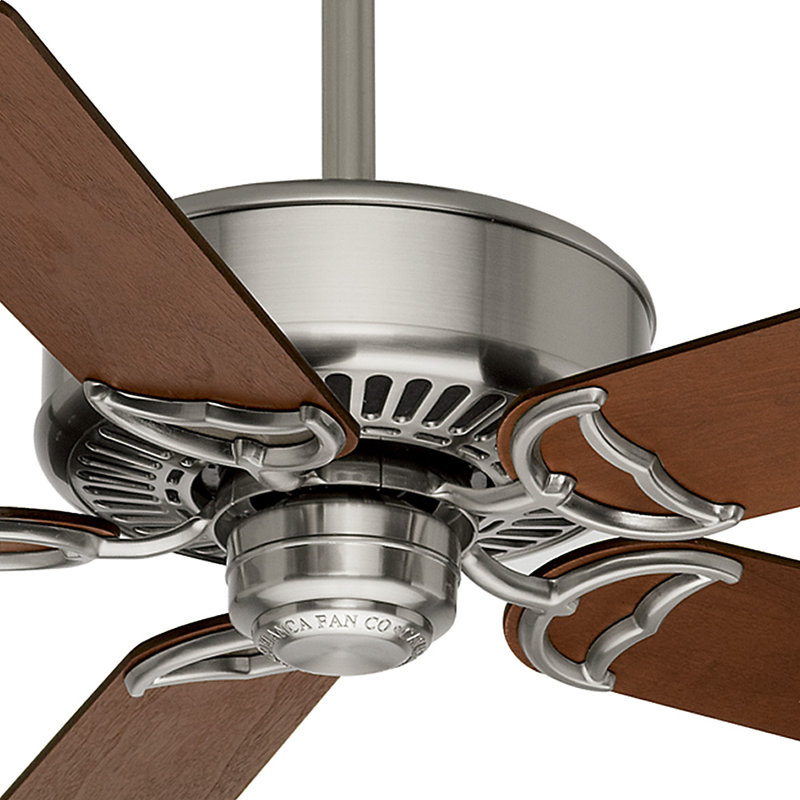 54" Panama Ceiling Fan And Handheld Remote, Brushed Nickel