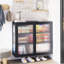 Armoire murale style rétro avec tablettes détachables