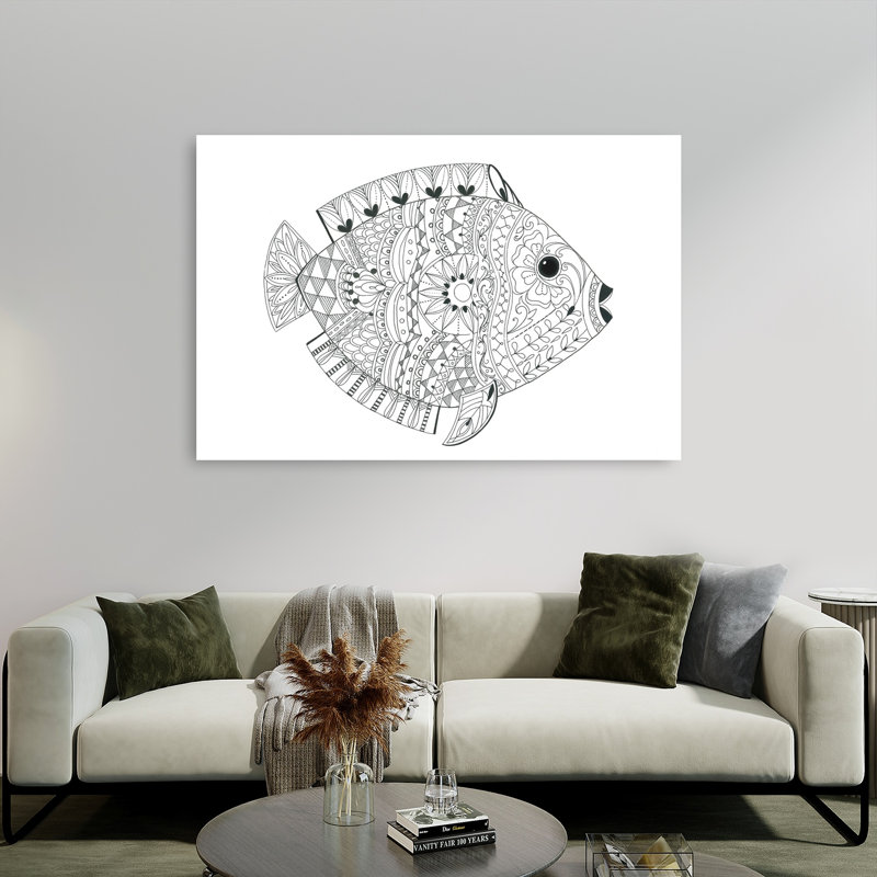 «Flamboyant Fish», impression d'art mural tropical, 40" H x 60" W