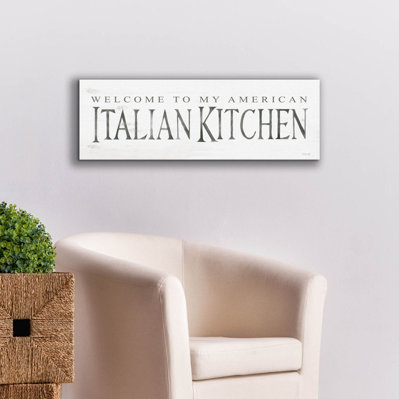 Epic Graffiti «American Italian Kitchen» par Cindy «American Italian Kitchen» par Cindy Jacobs, H 12 po x l 36 po