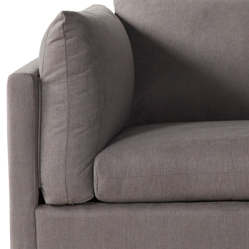 Fauteuil surdimensionné Enda, Gris carbone