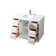 Hayes 42'' Single Bathroom Vanity with Engineered Marble Top