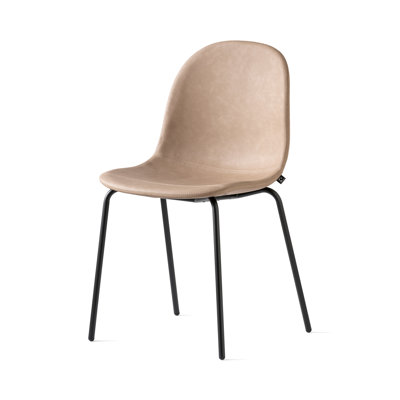 Academy Upholstered Armless Chair with Metal Frame
