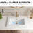 Los Flexi White Drop In Bathroom Sink Ceramic Rectangular with Faucet Hole & Overflow-114023053-114023051