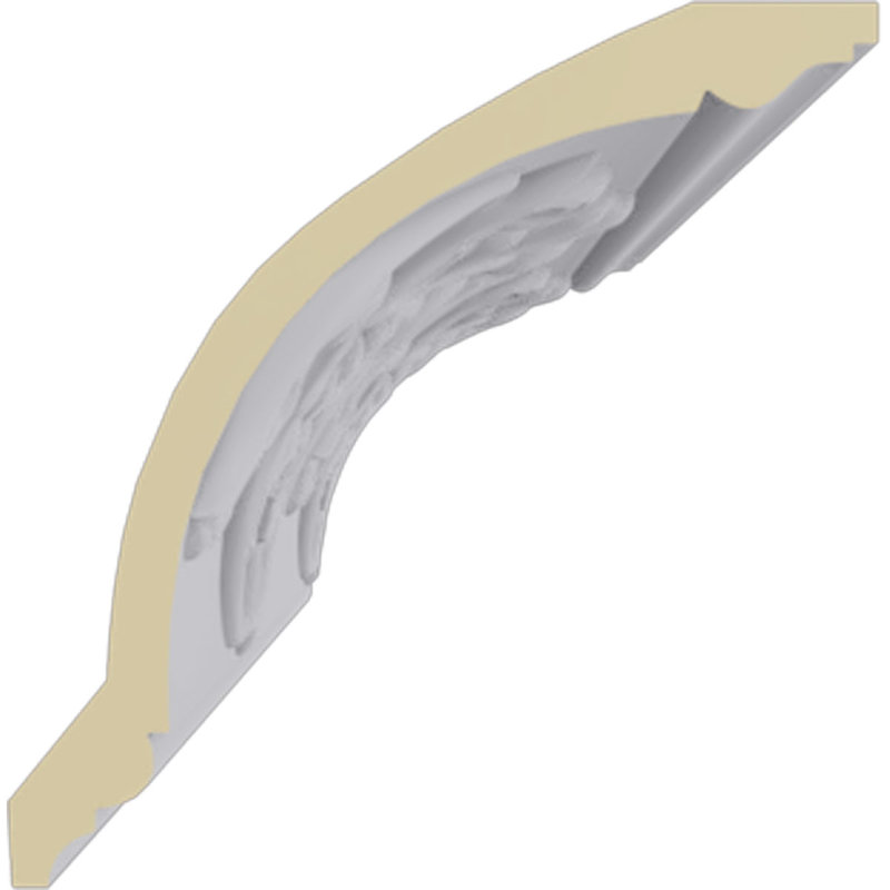 Cornelia Ornate White Polyurethane Crown Moulding