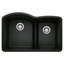 Diamond Silgranit 32" L x 21" W Double Bowl Granite Undermount Kitchen Sink with Basket Strainers-67049534