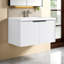 Ensemble de meuble-lavabo flottant 36 po - Design ondulé, lavabo en résine, portes à fermeture en douceur?-1737557756-1737557755