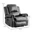 Ensemble de 4 fauteuils inclinables électriques en cuir Aidin-90802637