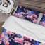 Paon Phinehas et fleurs de magnolia roses II - ensemble de housse de couette traditionnel - microfibre de polyester-1923653851