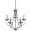 Lustre candélabre intérieur en chrome 5 lumières 3185-3 Amarya