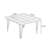Retro Walnut Solid Wood Square Coffee Table