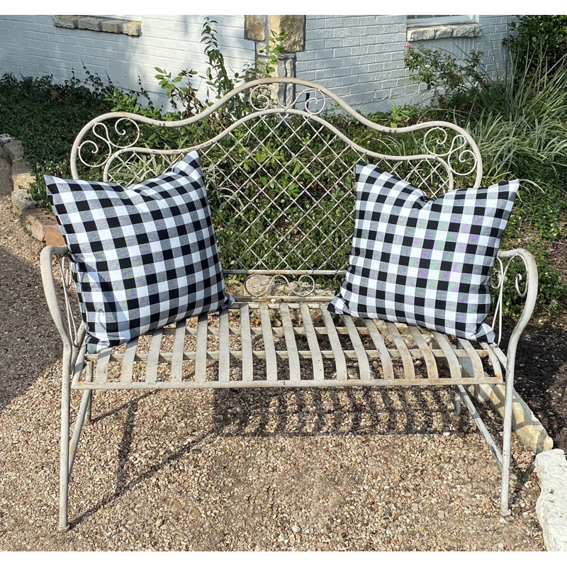 Check-Me-Out Square Indoor/Outdoor Pillow Cover & Insert