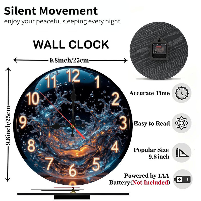 Horloge murale artistique