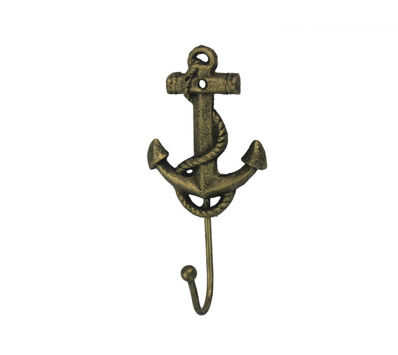 Wall Hook, Rustic Gold