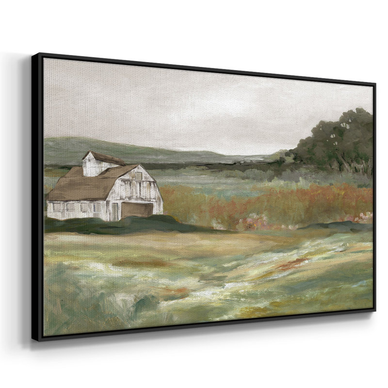Après-midi à la ferme, Toile encadrée noire, H 27 po x l 41 po x P 2 po