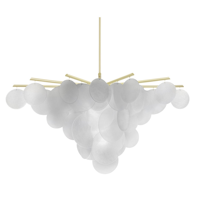 Nimbus 8 - Light Chandelier, Satin Brass