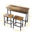 Ensemble de tabies et chaises de bar 3 pièces