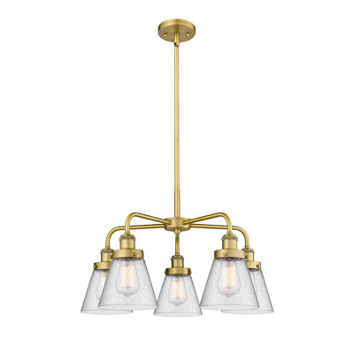 Lustre suspendu 5 lumières Cone