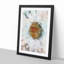 A White Daisy in Abstract - Framed Print-55629214-55629216