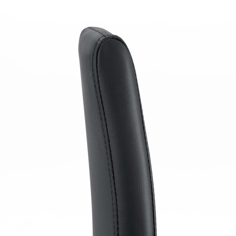Ensemble de 2 chaises noires en polyuréthane