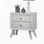 Table de chevet contemporaine contemporaine de couleur blanche 1pc