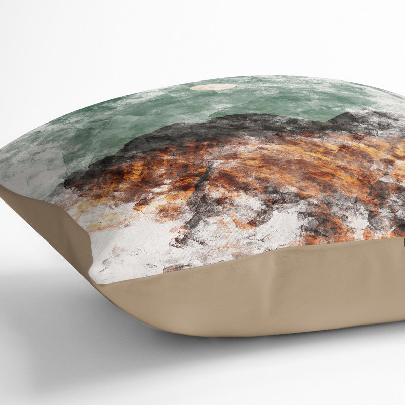 Abstract Square Cushion, 55cm H x 55cm W x 20cm D, Stone