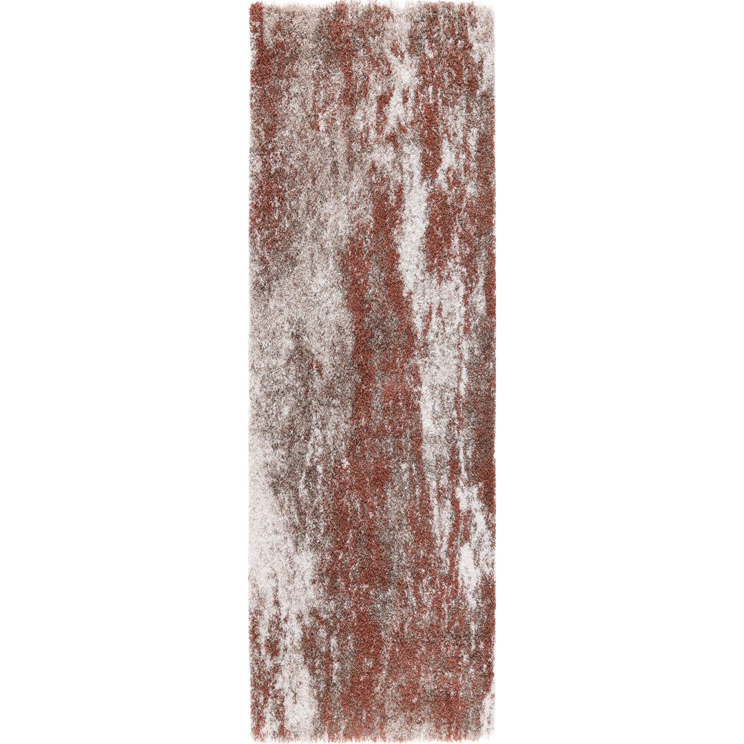 Shag Ridley Rust/Brown Rug 17 Stories Rug