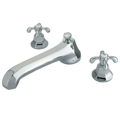 Kingston Brass Vintage Two-Handle 3-Hole Deck Mount Roman Tub Faucet