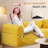 Floor Couch - 3 Seats Compression Sofa with Pillows Hybrid Sofa Pocketed Spring-782998073